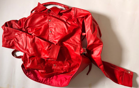 The marcano leather shirt/bag