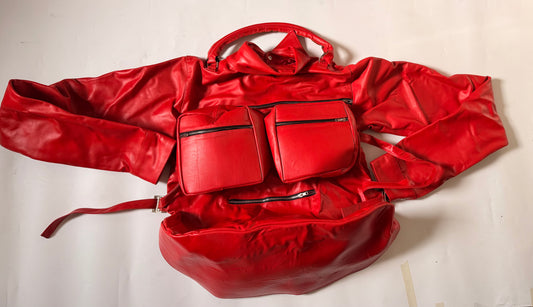 The marcano leather shirt/bag